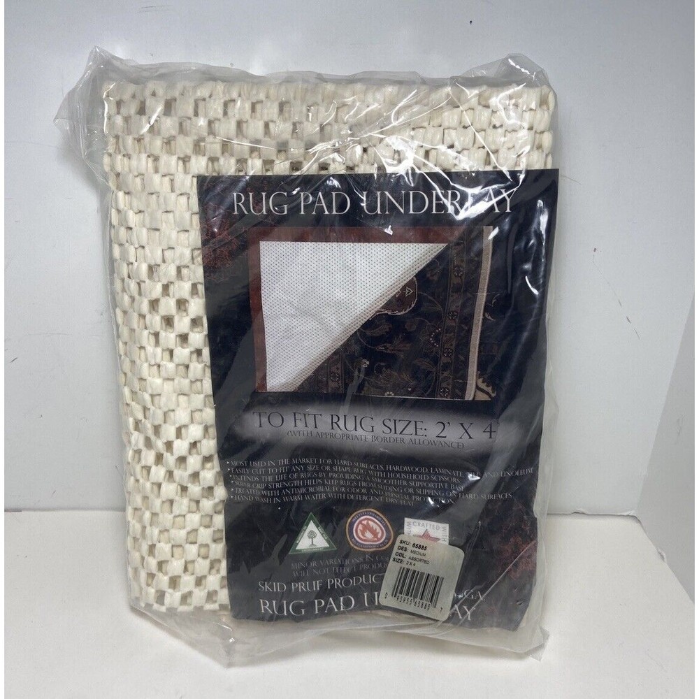 Rug Pad Underlay Fits Run 2 X 4 foot With Appropriate Border Allowance